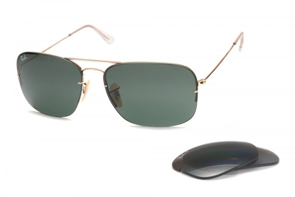   Ray-Ban Flip Out RB3482-001-71 Arista | Grey/Green+Poly. Polar Gradient Brown