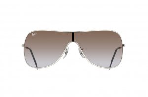 Очки Ray-Ban Highstreet RB3211-003-68 Silver | APX Brown Faded Violet