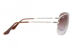 Очки Ray-Ban Highstreet RB3293-003-68 Silver | APX Brown Faded Violet