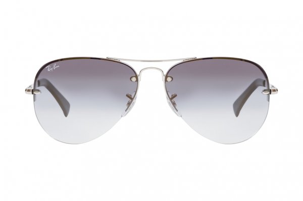   Ray-Ban Highstreet RB3449-9129-0S Silver | Blue Gradient Mirror