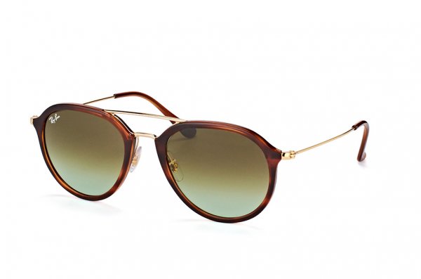   Ray-Ban Highstreet RB4253-820-A6 Brown / Arista |  Faded Green