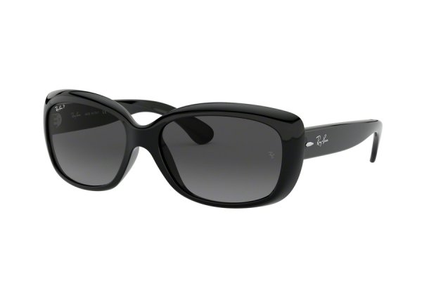   Ray-Ban Jackie Ohh RB4101-601-T3 Black | Gradient Grey Polarized