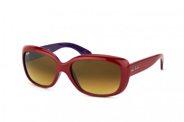   Ray-Ban Jackie Ohh RB4101-6038-85 Opal Violet Top Red | Brown Gradient