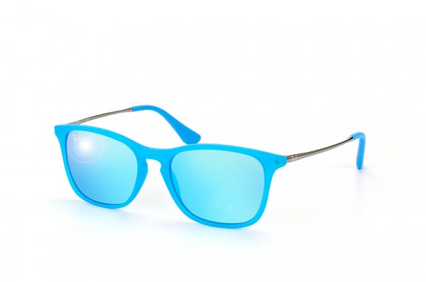   Ray-Ban Kids and Junior Chris RB9061S-7011-55 Blue Neon / Chrome | Blue Mirror