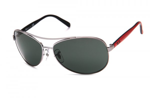   Ray-Ban Kids and Junior RB9527S-200-71 Gunmetal/Red | Grey/Green