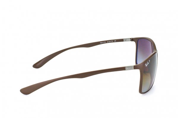   Ray-Ban Liteforce RB4179-6124-T5 Matte Brown| Poly. Brown Polarized