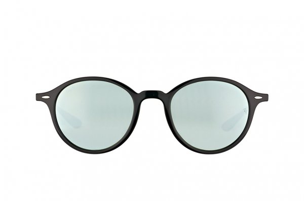   Ray-Ban Liteforce Round RB4237-601-30 Black| Crystal Silver Mirror