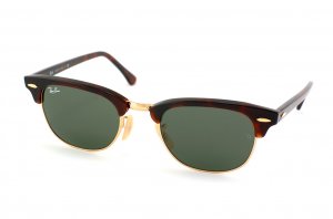Очки Ray-Ban New Clubmaster RB2156-990 Arista/Red tortoise | Natural Green (G-15XLT)