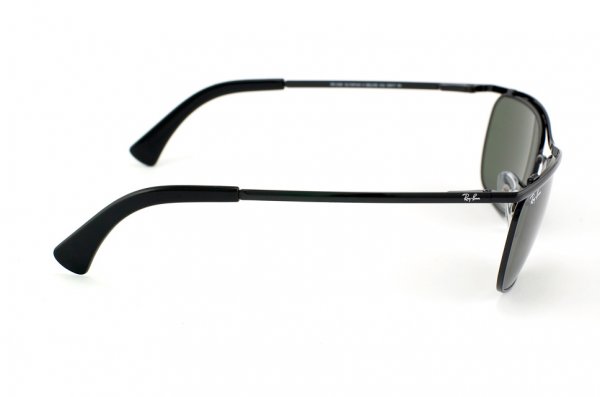  Ray-Ban Olympian II Deluxe RB3385-002 Black | Natural Green (G-15XLT)