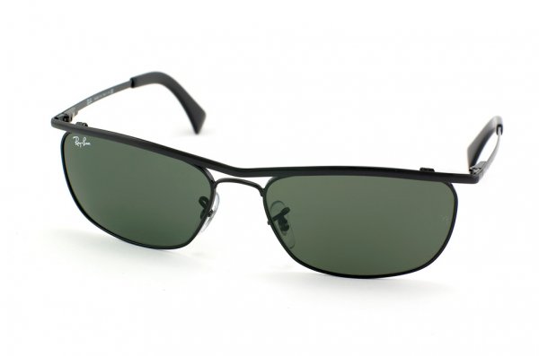 Очки Ray-Ban Olympian II Deluxe RB3385-002 Black | Natural Green (G-15XLT)