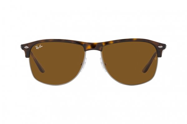   Ray-Ban Oversized Clubmaster RB4342-710-73 Dark Havana | Natural Brown