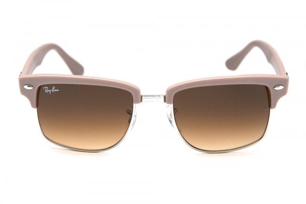   Ray-Ban Squared Clubmaster RB4190-6009-85 Matte Mink | Brown Faded Yellow