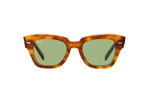 Очки Ray-Ban State Street RB2186-1293-4E Transparent Beige | Natural Light Green
