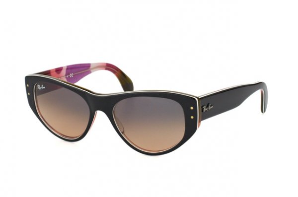  Ray-Ban Vagabond RB4152-1071-N1 Black On Texture | Grey Faded Pink Gradient