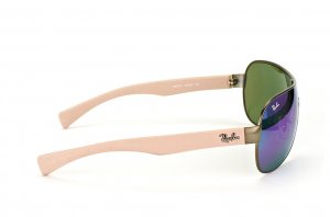 Очки Ray-Ban Youngster RB3471-029-3R Matte Gunmetal/Beige Rubber Temple | Green Mirror