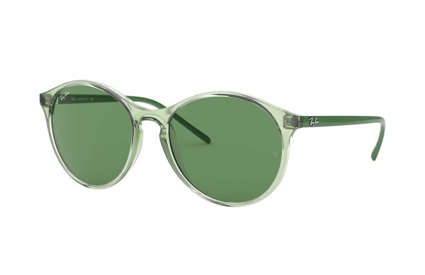   Ray-Ban Youngster RB4371-6402-2 Transparent Light Green / Green | Natural Light Green